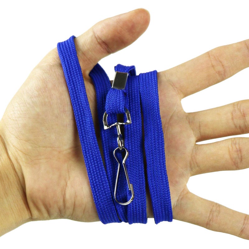 Ollain Badge Lanyards Flat Lanyard Swivel Hooks Durably Neck Bulk lanyards 100 Pack - Image 3